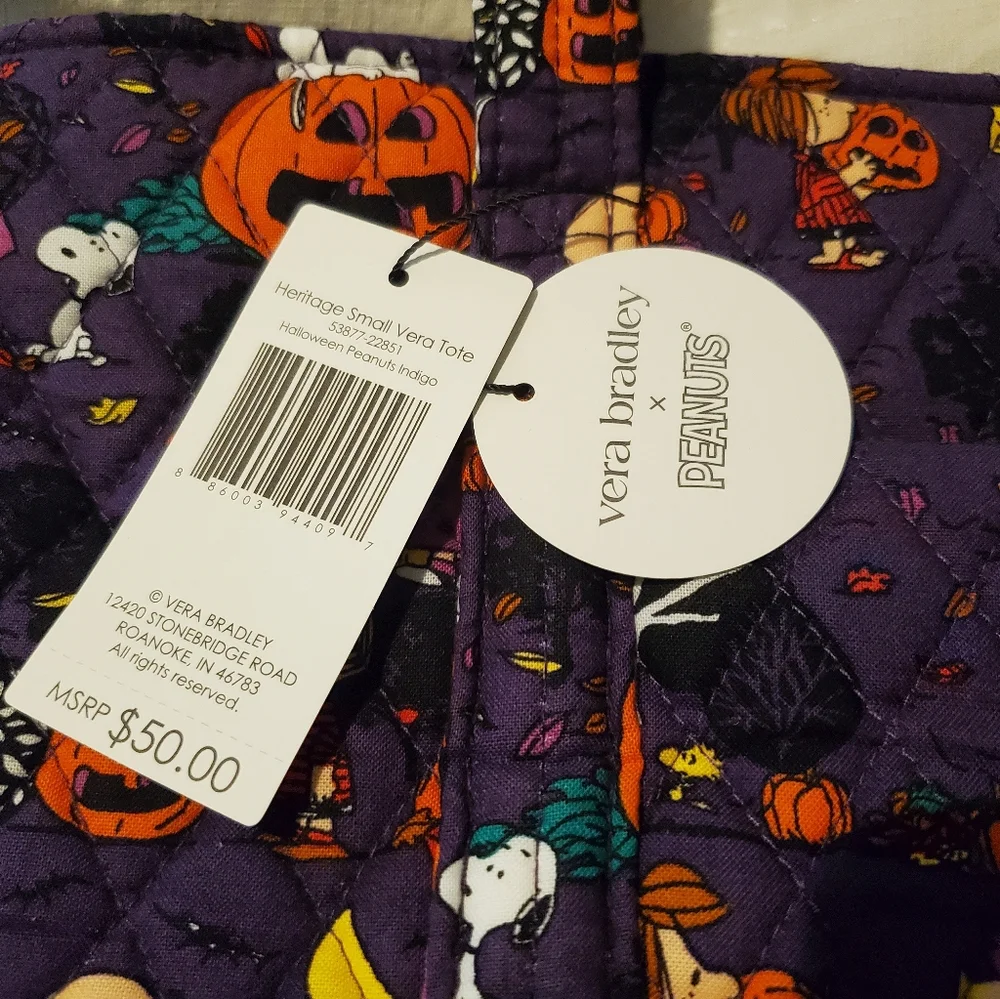 Vera Bradley Peanuts Halloween Tote - Picture 2 of 10